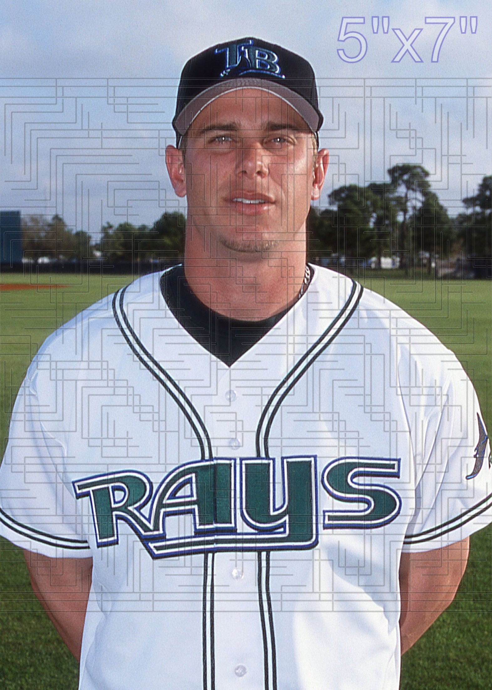 Brandon Backe - 2003 Tampa Bay Devil Rays - choose a size & style