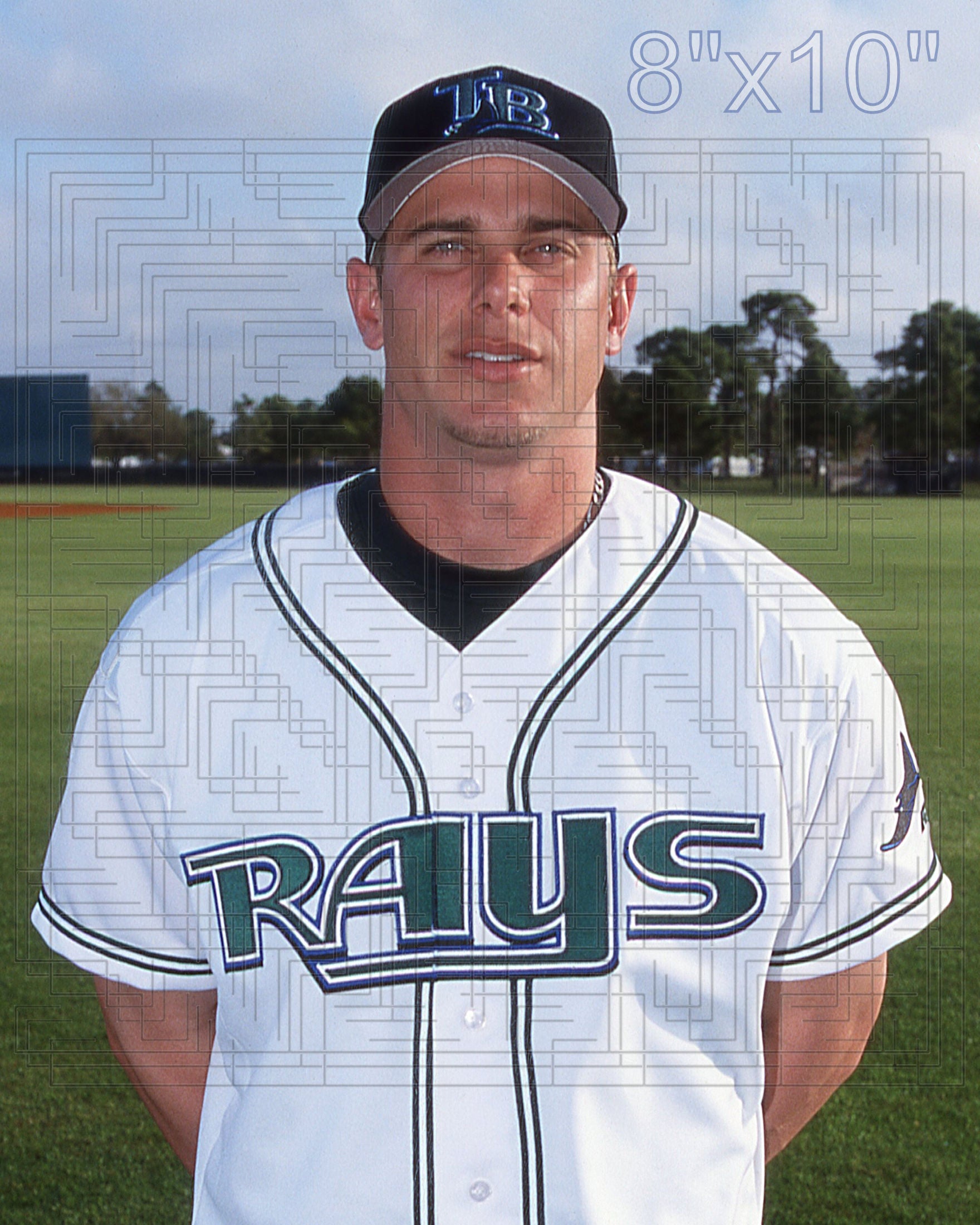 Brandon Backe - 2003 Tampa Bay Devil Rays - choose a size & style