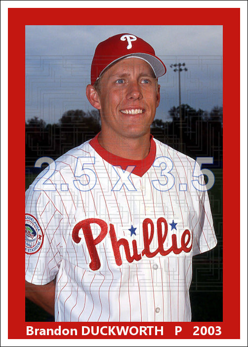 Brandon Duckworth - 2003 Philadelphia Phillies - choose a size & style