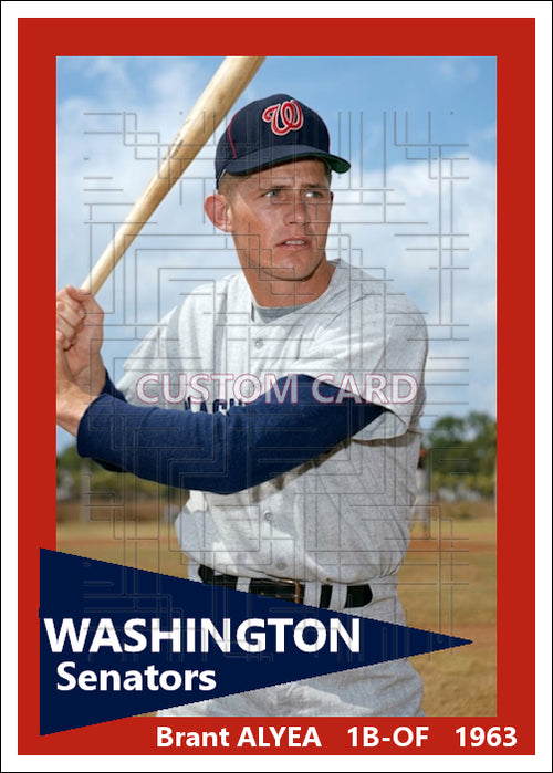 Brant Alyea - 1963 Washington Senators ST - choose a size & style