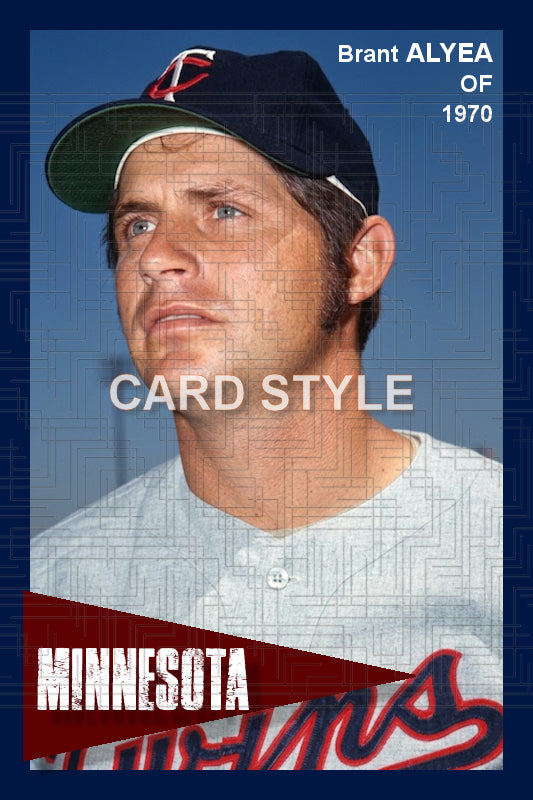 Brant Alyea - 1970 Minnesota Twins - choose a size & style