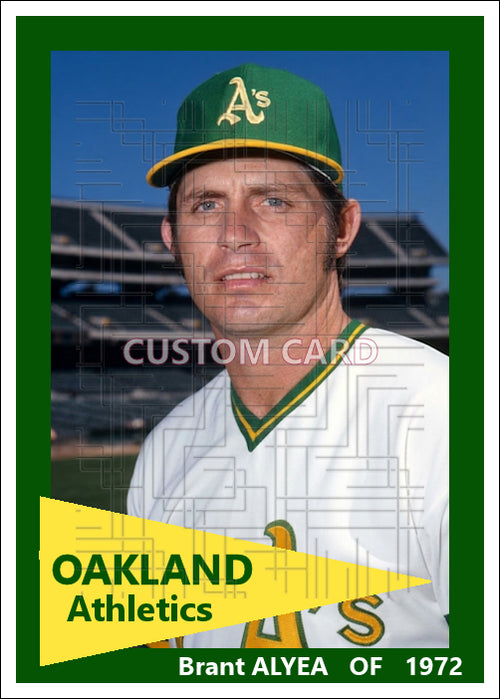Brant Alyea - 1972 Oakland Athletics - choose a size & style