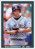 Brent Abernathy - 2001 Tampa Bay Devil Rays - choose a size & style