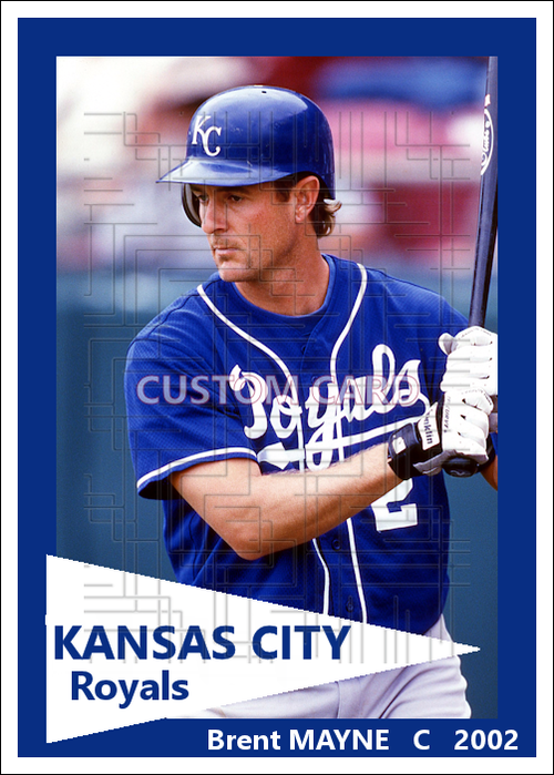 Brent Mayne - 2002 Kansas City Royals - choose a size & style