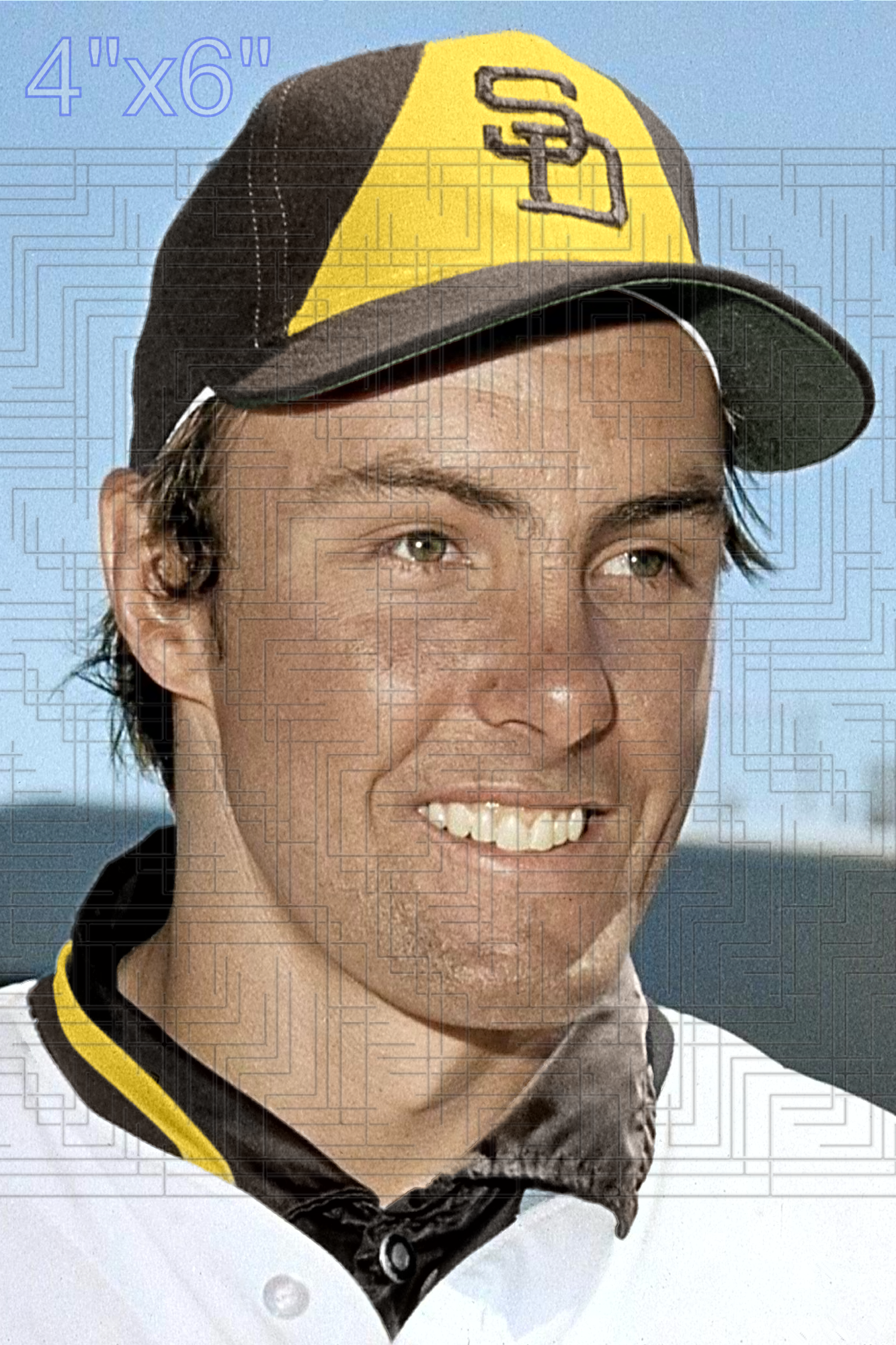 Brent Strom - 1975 San Diego Padres - choose a size & style