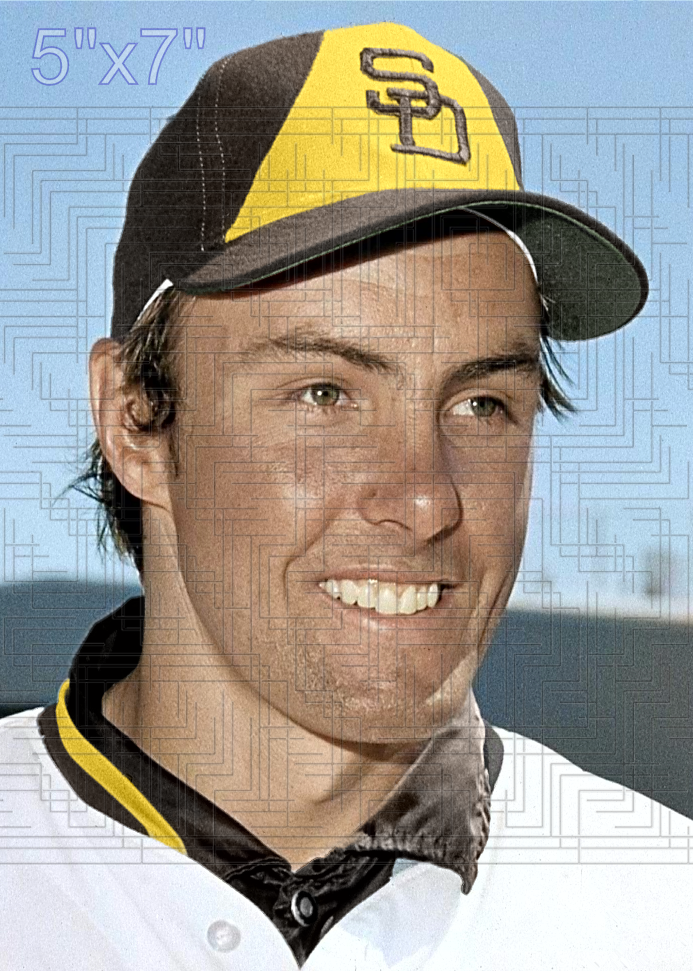 Brent Strom - 1975 San Diego Padres - choose a size & style