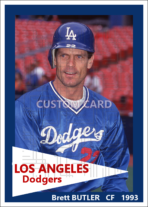 Brett Butler - 1993 Los Angeles Dodgers - choose a size & style