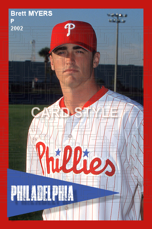 Brett Myers - 2002 Philadelphia Phillies - choose a size & style