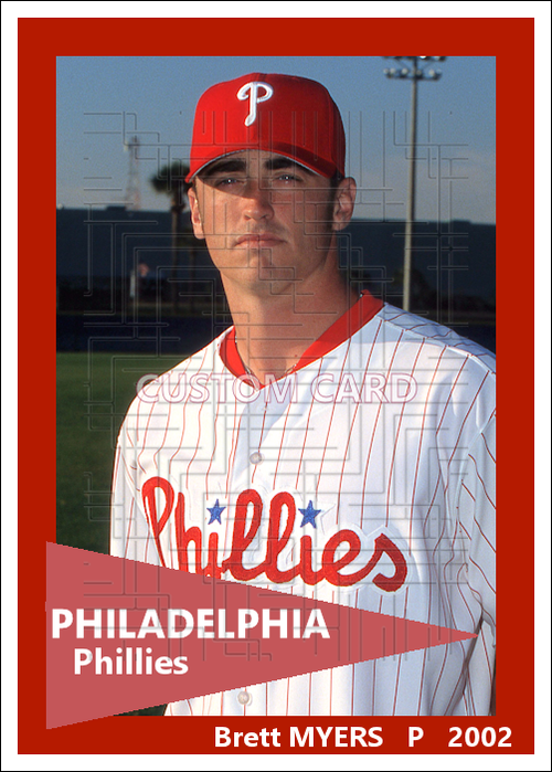 Brett Myers - 2002 Philadelphia Phillies - choose a size & style