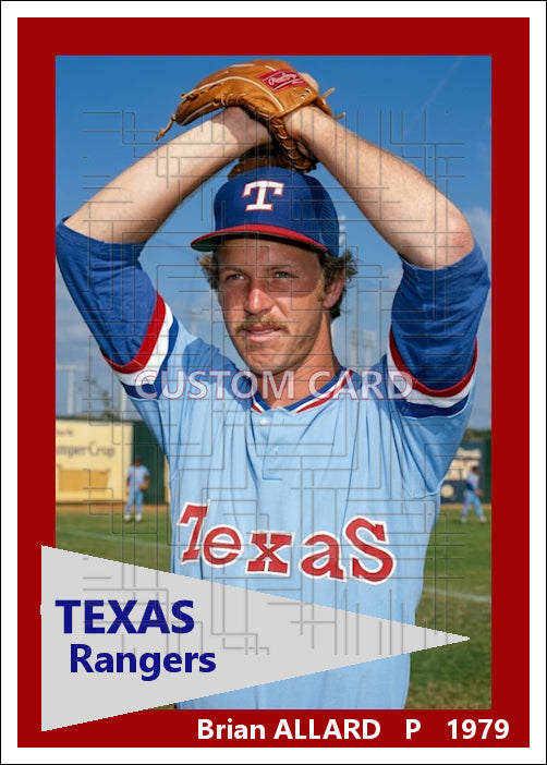 Brian Allard - 1979 Texas Rangers - choose a size & style