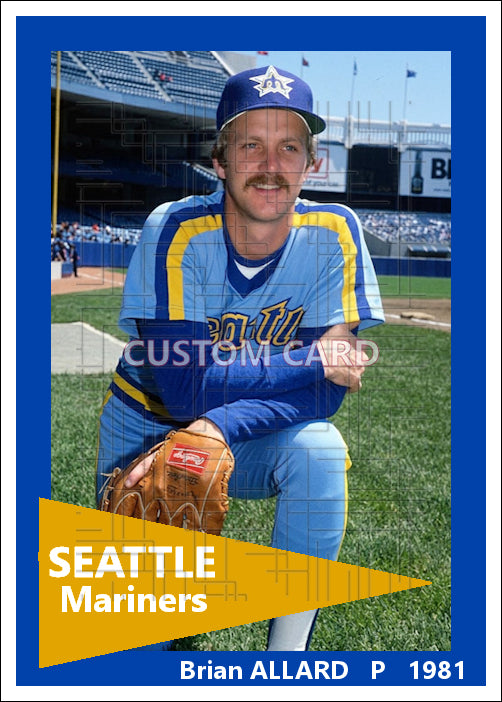 Brian Allard - 1981 Seattle Mariners - choose a size & style