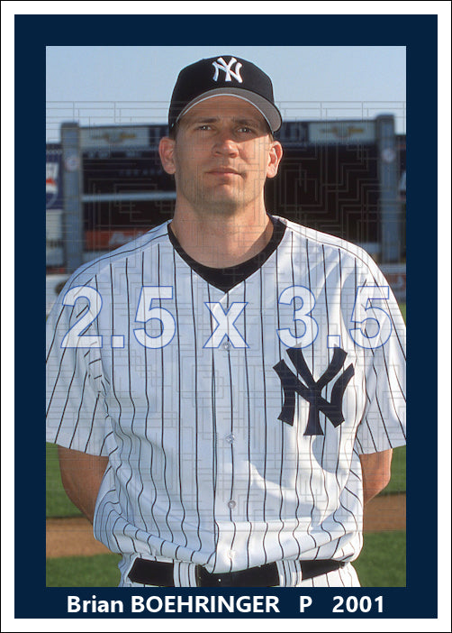 Brian Boehringer - 2001 New York Yankees - choose a size & style