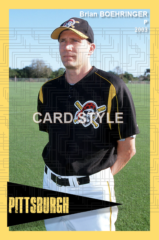 Brian Boehringer - 2003 Pittsburgh Pirates - choose a size & style