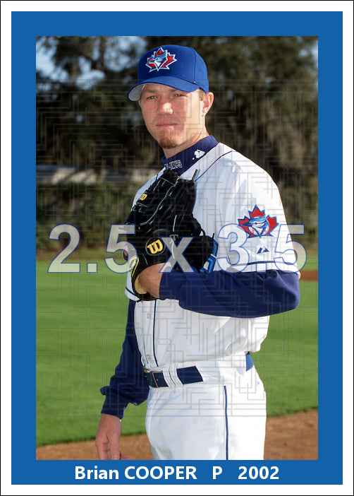 Brian Cooper - 2002 Toronto Blue Jays - choose a size & style