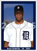Brian DuBose - 1994 Detroit Tigers - choose a size & style