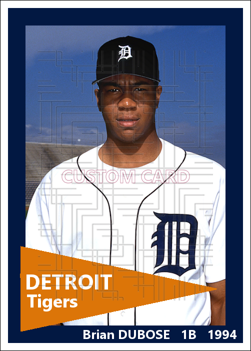 Brian DuBose - 1994 Detroit Tigers - choose a size & style