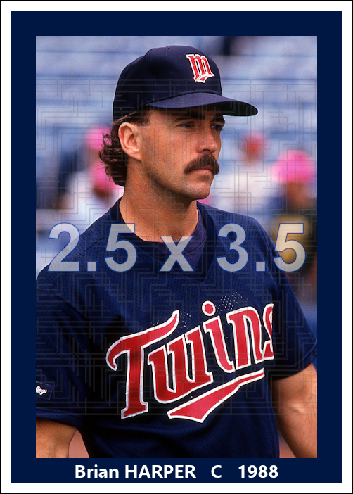 Brian Harper - 1988 Minnesota Twins - choose a size & style
