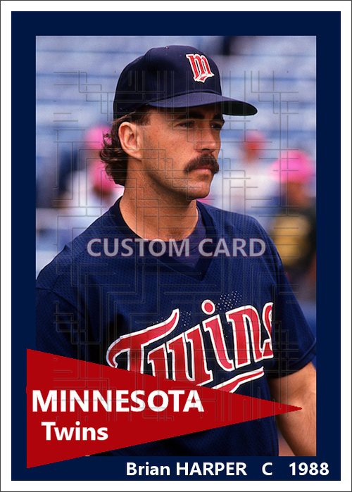 Brian Harper - 1988 Minnesota Twins - choose a size & style