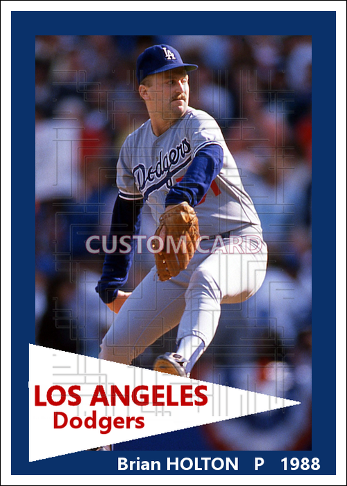Brian Holton - 1988 Los Angeles Dodgers - choose a size & style
