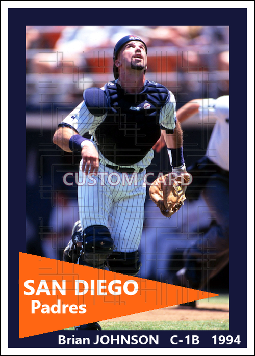 Brian Johnson - 1994 San Diego Padres - choose a size & style
