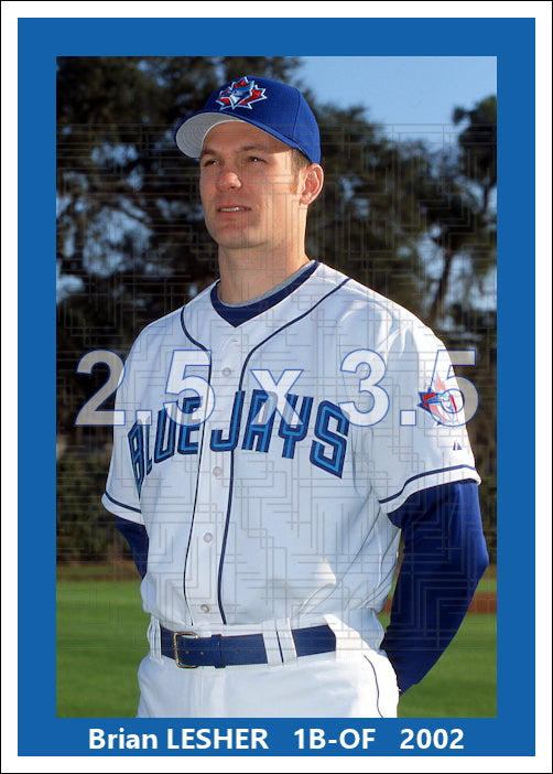 Brian Lesher - 2002 Toronto Blue Jays - choose a size & style