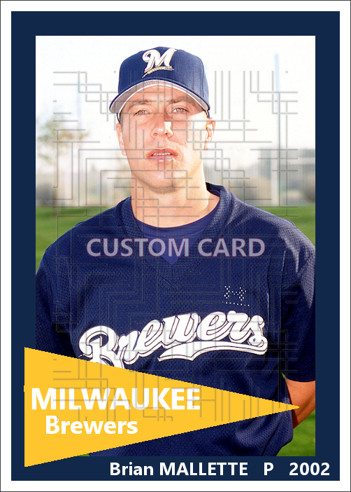 Brian Mallette - 2002 Milwaukee Brewers - choose a size & style
