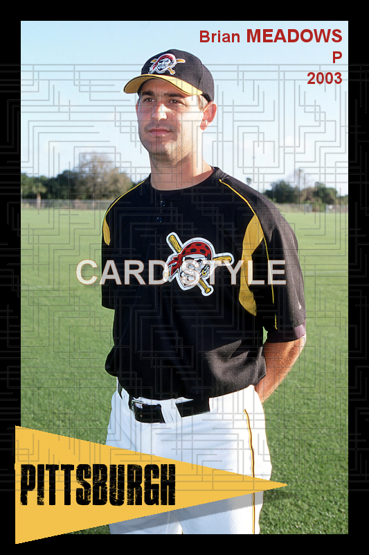 Brian Meadows - 2003 Pittsburgh Pirates - choose a size & style