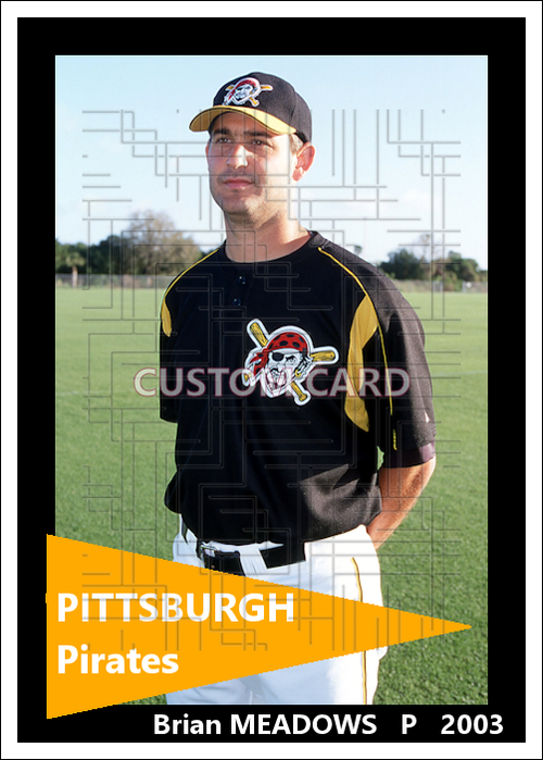 Brian Meadows - 2003 Pittsburgh Pirates - choose a size & style