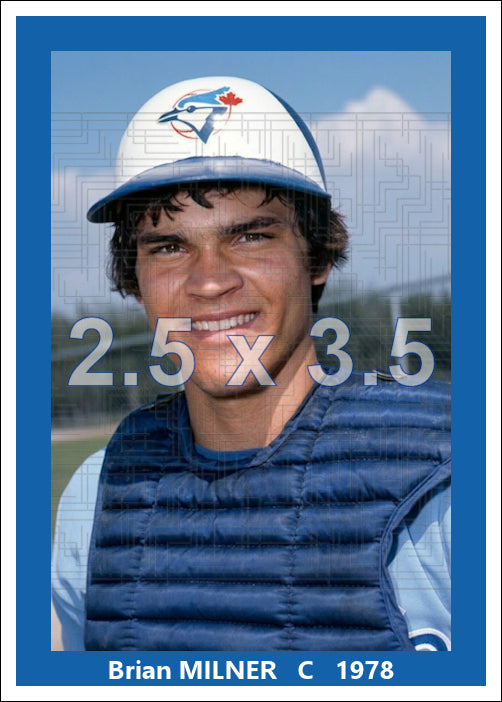 Brian Milner - 1978 Toronto Blue Jays - choose a size & style