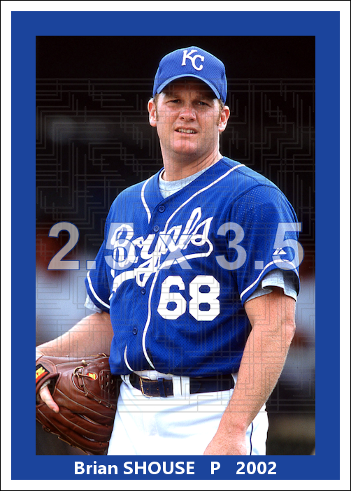 Brian Shouse - 2002 Kansas City Royals - choose a size & style