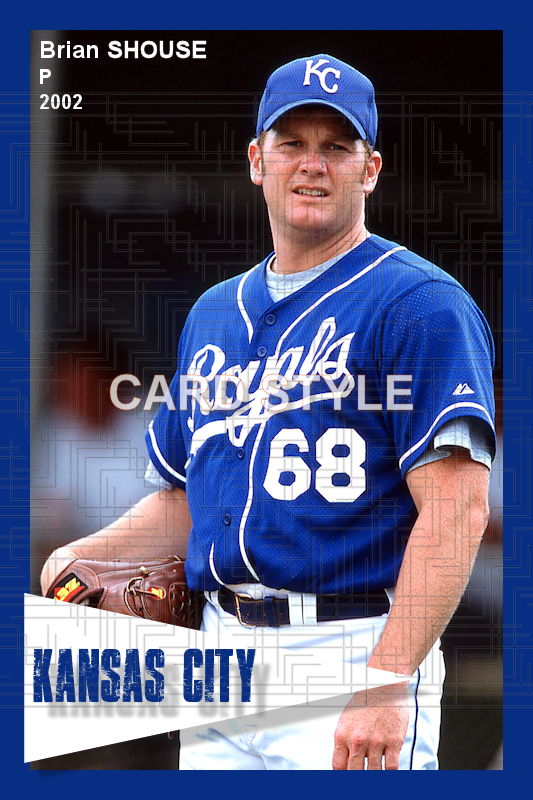 Brian Shouse - 2002 Kansas City Royals - choose a size & style
