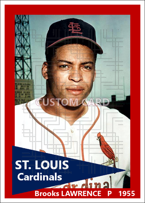Brooks Lawrence - 1955 St. Louis Cardinals - choose a size & style