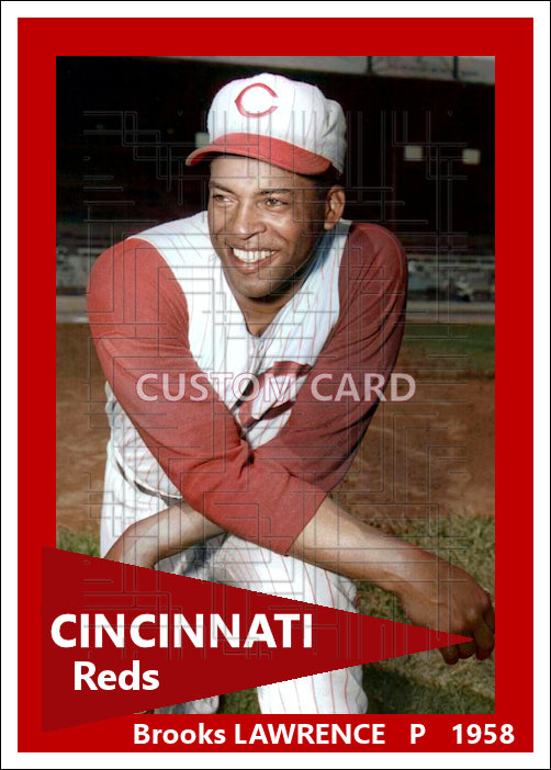 Brooks Lawrence - 1958 Cincinnati Reds - choose a size & style