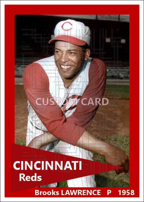 Brooks Lawrence - 1958 Cincinnati Reds - choose a size & style