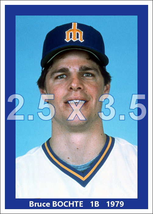 Bruce Bochte - 1979 Seattle Mariners - choose a size & style