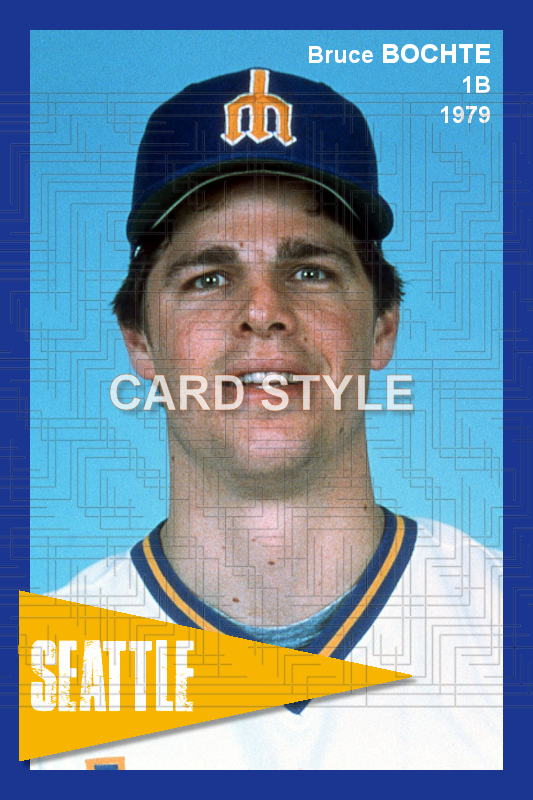 Bruce Bochte - 1979 Seattle Mariners - choose a size & style
