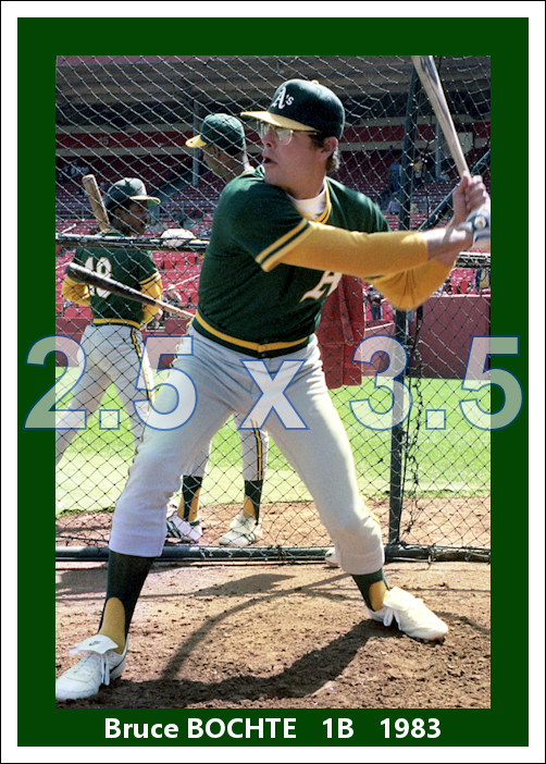 Bruce Bochte - 1983 Oakland Athletics - choose a size & style