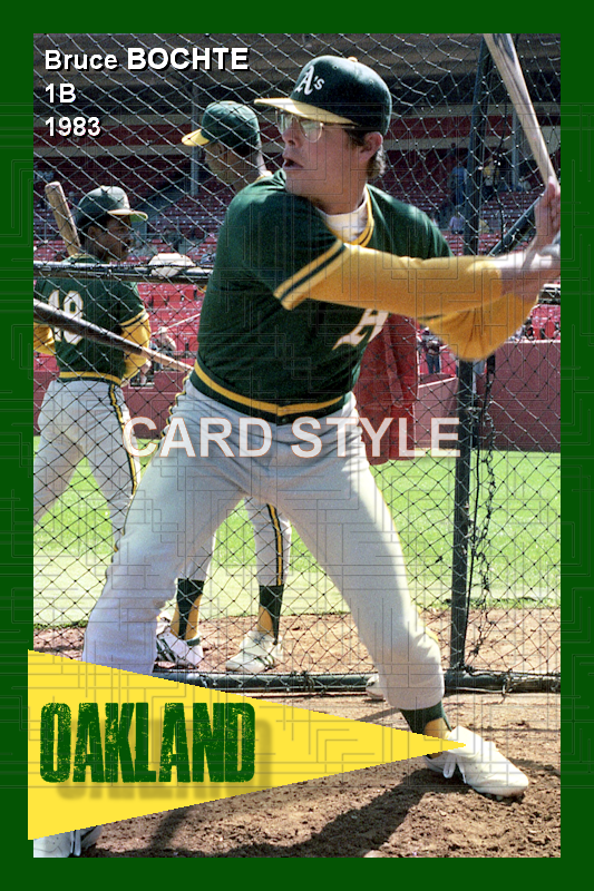 Bruce Bochte - 1983 Oakland Athletics - choose a size & style