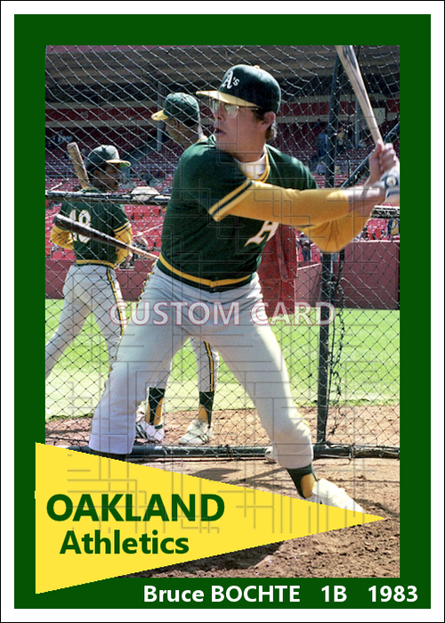 Bruce Bochte - 1983 Oakland Athletics - choose a size & style