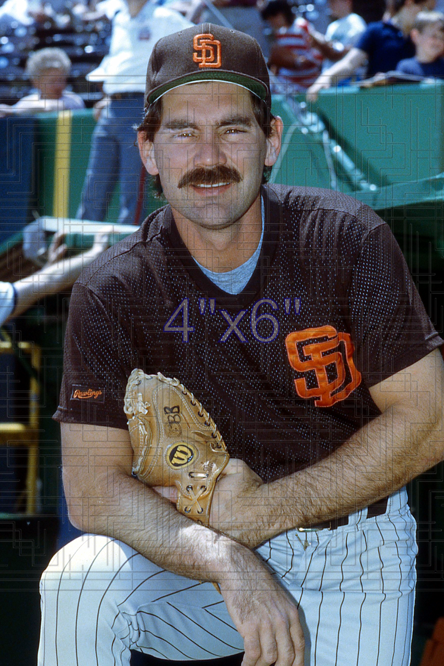 Bruce Bochy - 1985 San Diego Padres - choose a size & style