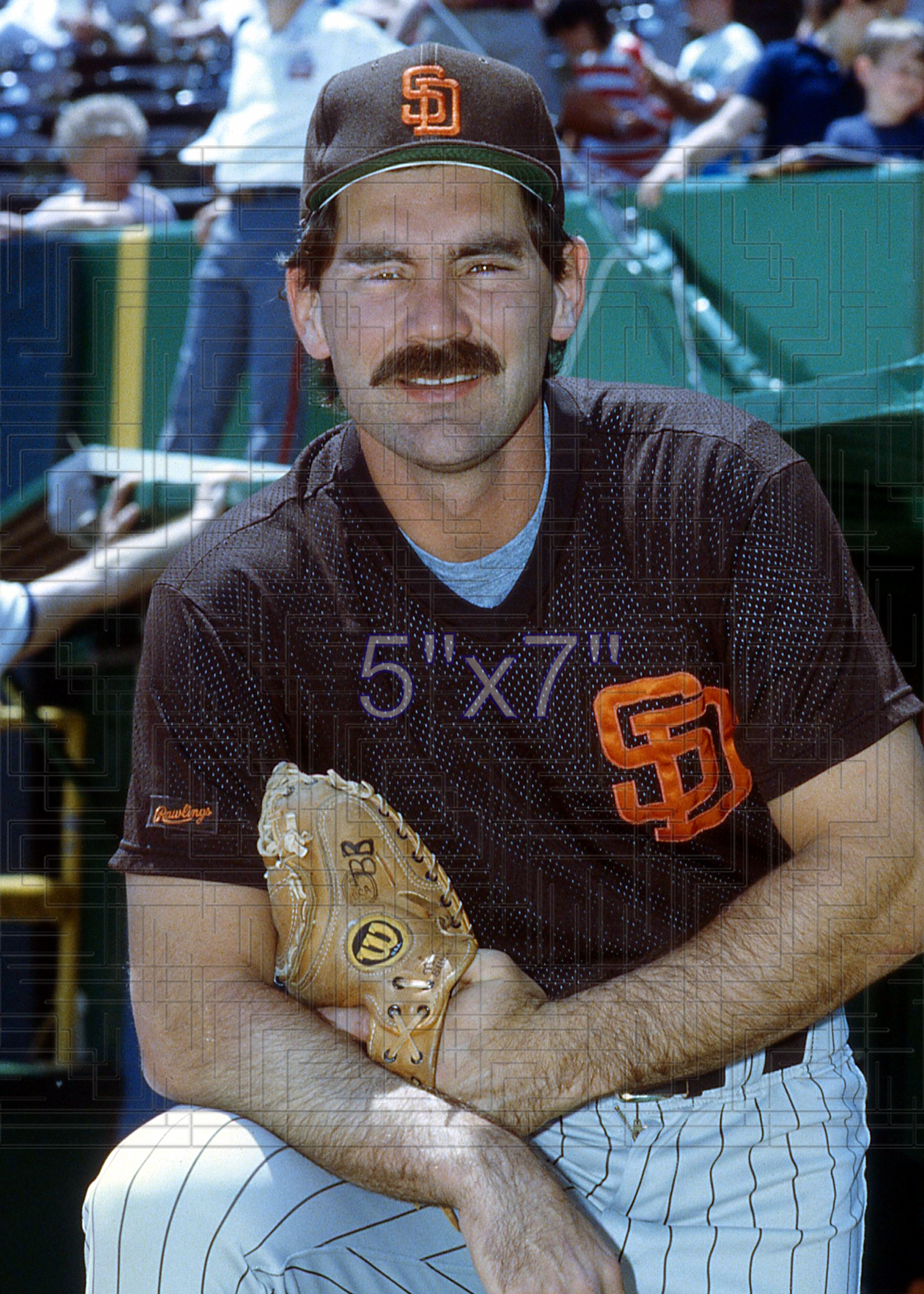 Bruce Bochy - 1985 San Diego Padres - choose a size & style