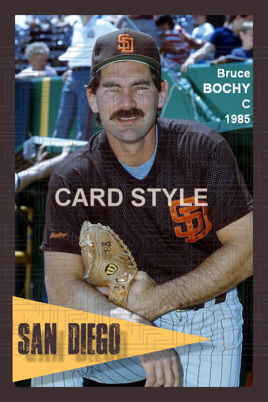 Bruce Bochy - 1985 San Diego Padres - choose a size & style