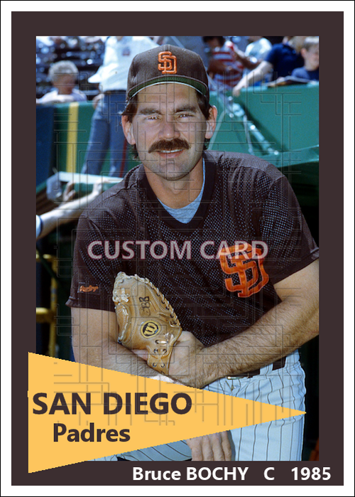 Bruce Bochy - 1985 San Diego Padres - choose a size & style