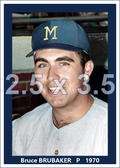 Bruce Brubaker - 1970 Milwaukee Brewers - choose a size & style