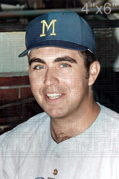 Bruce Brubaker - 1970 Milwaukee Brewers - choose a size & style