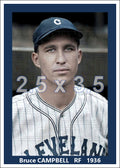 Bruce Campbell - 1936 Cleveland Indians - choose a size & style