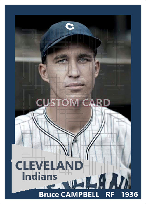 Bruce Campbell - 1936 Cleveland Indians - choose a size & style