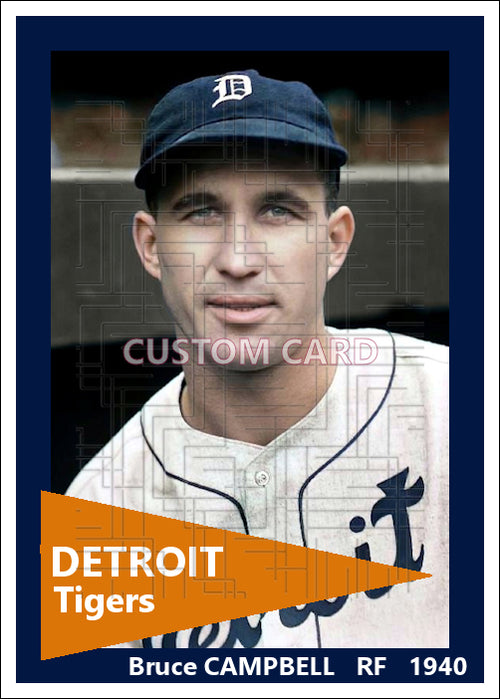 Bruce Campbell - 1940 Detroit Tigers - choose a size & style