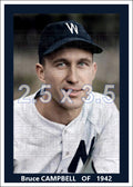 Bruce Campbell - 1942 Washington Senators - choose a size & style