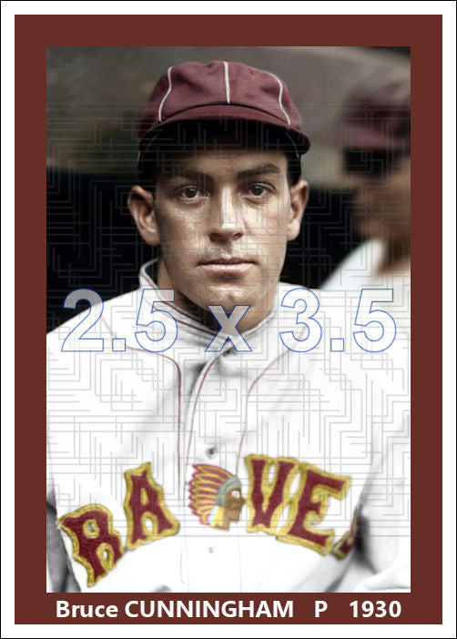 Bruce Cunningham - 1930 Boston Braves - choose a size & style
